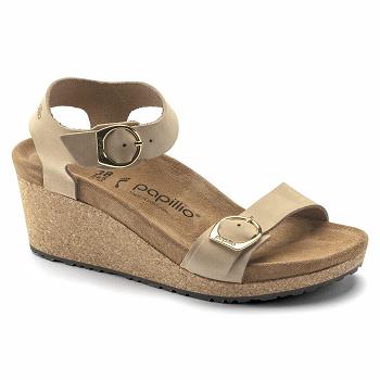 Birkenstock Papillio Soley Nubuck Læder Sandaler Dame Brune | DK 372TCE